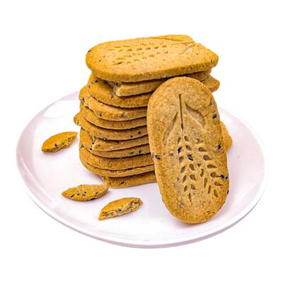 无糖五黑粗粮饼干代餐健康食品
