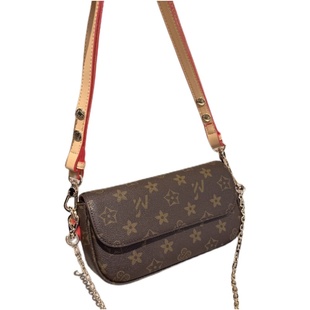 2025新款牛皮小麻将包网红链条包单肩斜挎女包优草坊奢侈品牌小包