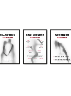 私密房间装饰画美容院养生馆挂画月子中心生殖保养图定制广告墙画