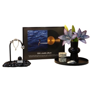 中古风入户钥匙收纳玄关摆件轻奢高档电视鞋柜家居新家氛围感装饰