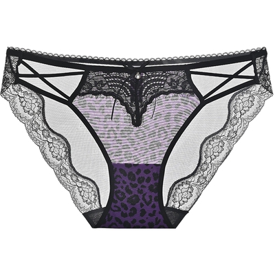 商场同款mybody豹纹镂空三角内裤