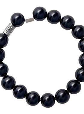 黑曜石手链男款情侣手串简约礼物