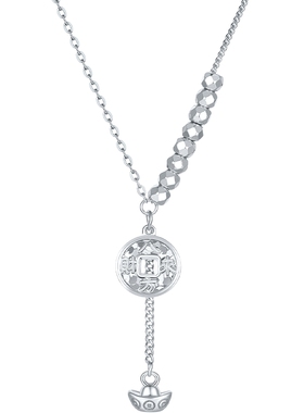 六桂福珠宝银925八方来财套链