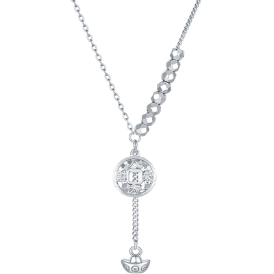 六桂福珠宝银925八方来财套链