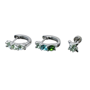 二十二丁目 星星耳钉2026新款爆款高级感直针耳环女百搭耳圈素圈