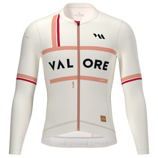 VALOREAOE公路车骑行服长袖上衣女士春夏新款透气显瘦反光彩格颂