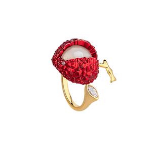 摩邦珠宝荔枝赋系列戒指红色荔枝戒指