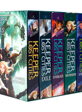 英文原版失落城市的守护者1-5-9盒装Keeper of the Lost Cities Collection 青少年桥梁章节书中学生英语课外阅读冒险故事书