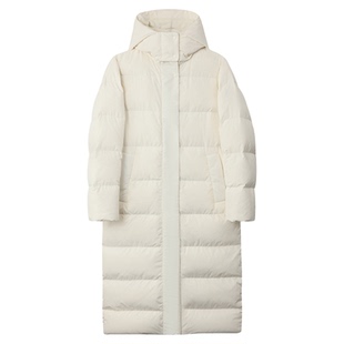 SPYDER蜘蛛秋冬女梭织防风双开拉链长款可拆连帽厚羽绒服25MF208W