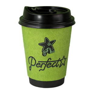 一次性咖啡奶茶热饮杯带盖外带商用打包外卖ins高档防烫纸杯定制