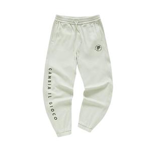 FILA FUSION斐乐潮牌针织长裤女冬季时尚宽松收口运动裤