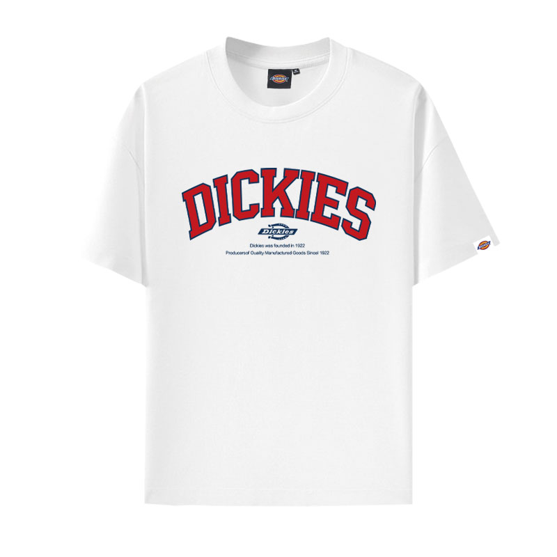 Dickies潮牌夏季新款宽松休闲印花短袖男女情侣重磅棉美式风格t恤