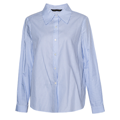 罗衣洋气通勤条纹百搭衬衫