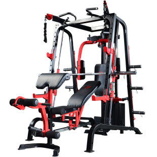 商用史密斯机综合训练器家用深蹲架龙门架多功能健身器材套装组合