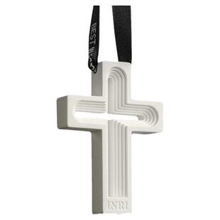 十字架车内挂件高级男士汽车内饰后视镜车载香薰挂饰男生2024新款