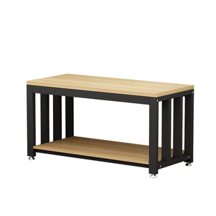 双层鱼缸架承重底座底架铁艺实木钢木水族箱底柜客厅小型简易多层