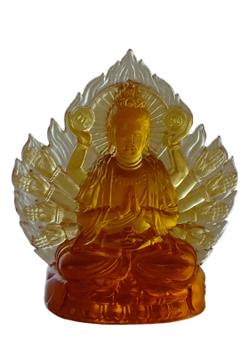 千眼宿舍桌面摆件供奉琉璃佛像