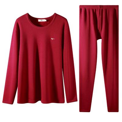 七匹狼酒红色本命年衣服男士内衣