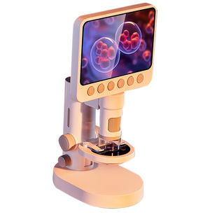 儿童电子显微镜初中学生小学生专用高倍高清可看细菌细胞生物带屏放大镜男孩生日礼物台式女孩手持便携式拍照