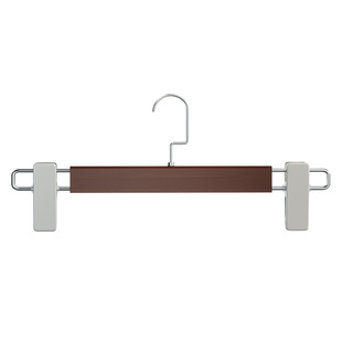 实木裤架裤夹裙子家用衣柜内置无痕强力服装店衣架裤挂木质裤夹子