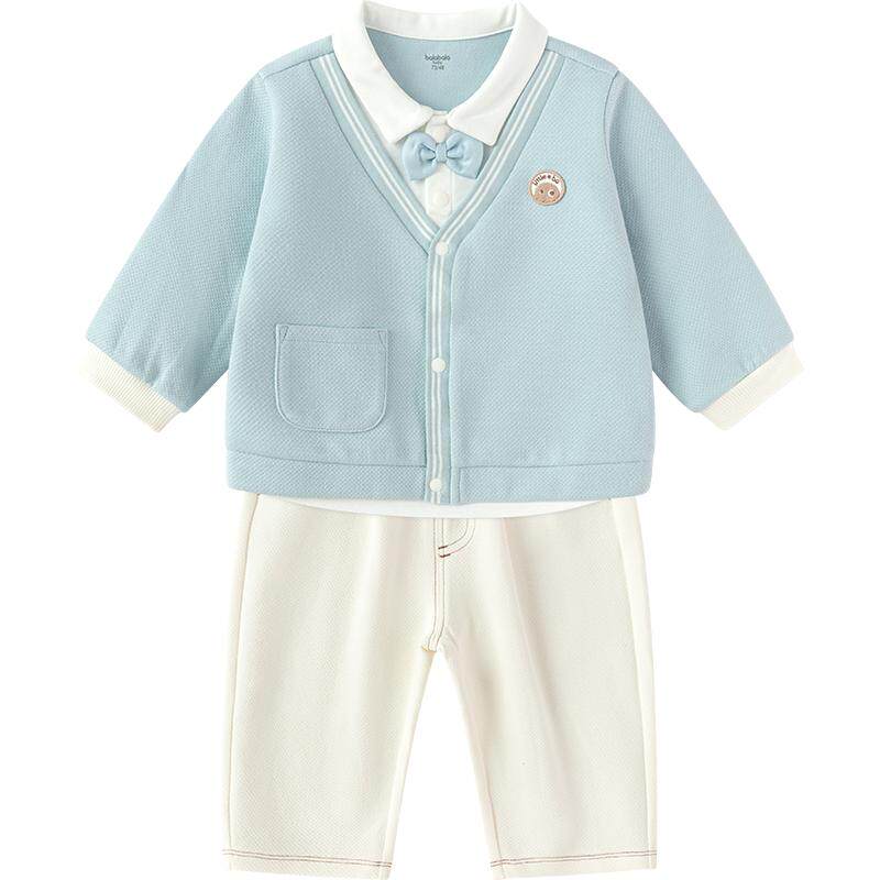 巴拉巴拉男童运动套装婴儿衣服春