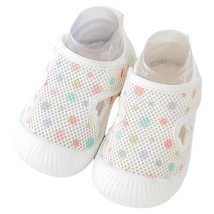 贝肽斯婴儿学步鞋夏季网眼透气室内步前童鞋软底男女宝宝地板鞋S