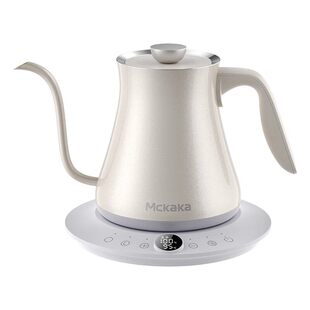Mckaka咖啡手冲壶细长嘴家用不锈钢泡茶烧水壶温控咖啡壶新年礼物