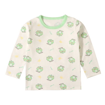 儿童秋衣单件上衣圆领