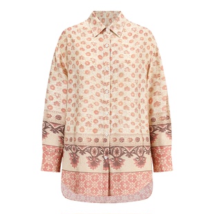 【设计师女装】ODTD26春夏新款印花吊带衬衫上衣套装流浪嬉皮风格