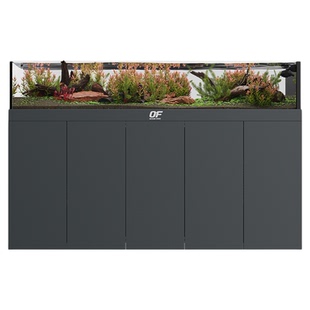 仟湖鱼缸客厅一体式溪流缸极窄溢流家用超白玻璃底滤水族箱2025款