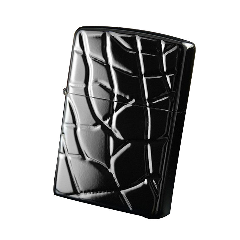 zippo煤油黑色烤漆收藏打火机