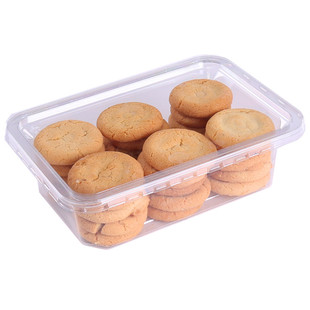 食品包装盒一次性干果盒塑料零食盒有盖桃酥盒透明糕点蛋卷打包盒