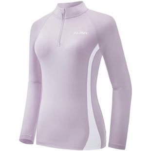 骆驼加绒跑步上衣女短袖保暖立领健身瑜伽显瘦羽毛球网球运动T恤