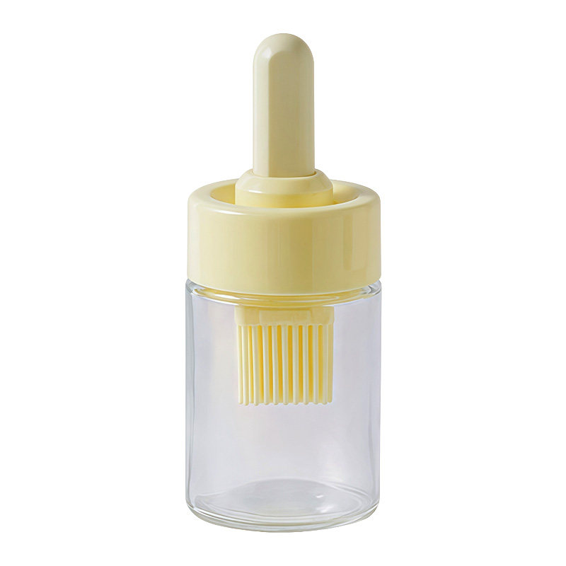 食品级硅胶按压玻璃瓶烧烤油刷