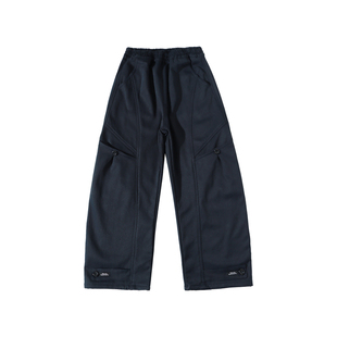 男童裤子冬季新款儿童工装裤休闲冬装直筒冬天男孩宽松中大童长裤