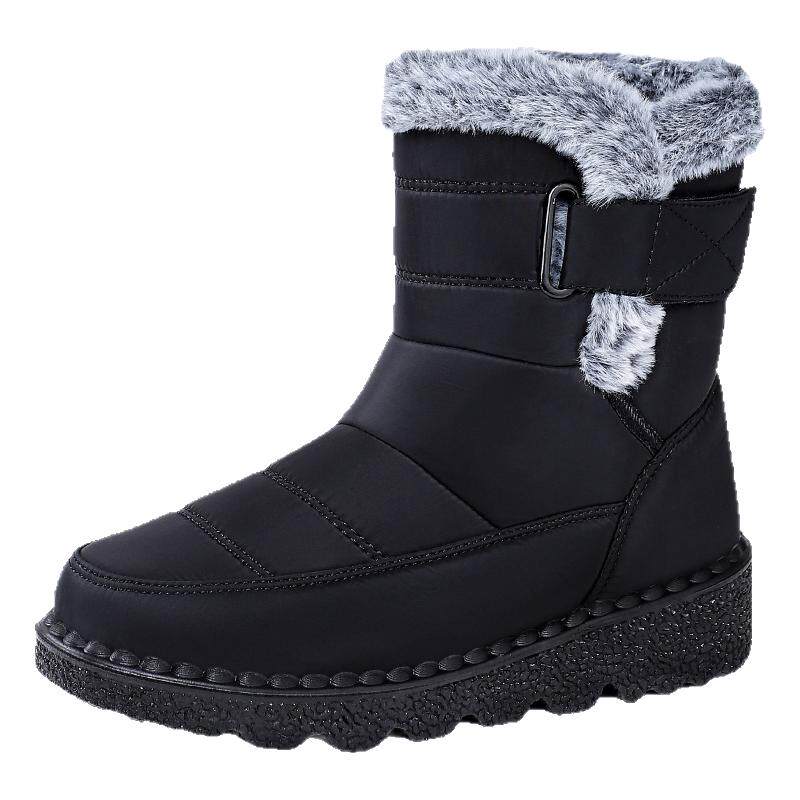 冬季新款棉鞋女大码加绒雪地靴