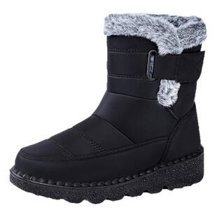 棉鞋女冬季新款大码女士雪地靴加绒加厚靴子高帮休闲女靴