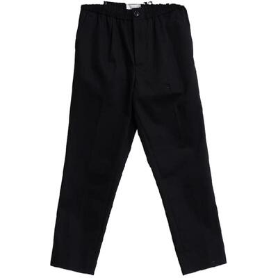 春夏款男士黑色棉质经典休闲裤