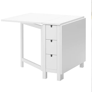 宜家国内代购I诺顿折叠式餐桌饭桌双侧折叠桌大饭桌折叠木质餐桌