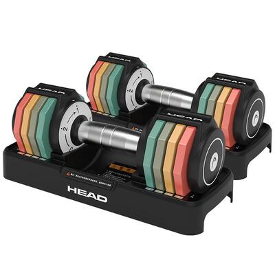 HEAD海德可调节彩虹哑铃大重量