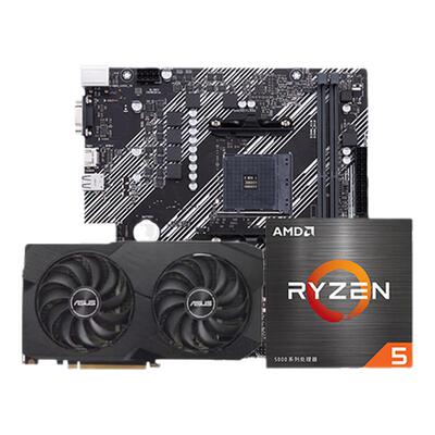 AMDR55600主板显卡华硕3A套装