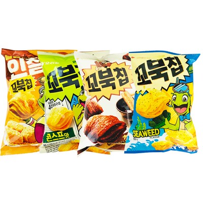 韩国进口好丽友原味龟壳型玉米片