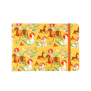 飞乐鸟布艺水彩本棉浆中粗纹理随身便携速写本木浆水彩纸细纹速写动漫涂鸦美术生素描手帐丙烯马克笔画册画本