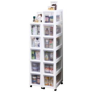 加厚14宽超窄夹缝收纳柜厨房置物柜窄边柜塑料卫生间缝隙储物柜子