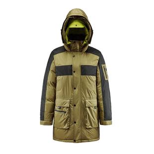 君羽700蓬羽绒服男女款中长款冬季加厚保暖抗寒连帽鹅绒服外套007