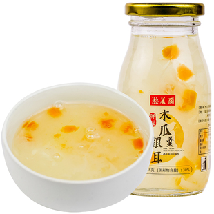 胶美丽 鲜炖木耳银耳羹198g*6瓶 古田白木耳雪耳糯耳免煮即食罐头