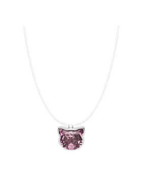 新品OYBIYABI欧比雅比【宠爱】小猫缤纷悬浮项链可爱猫猫头锁骨链
