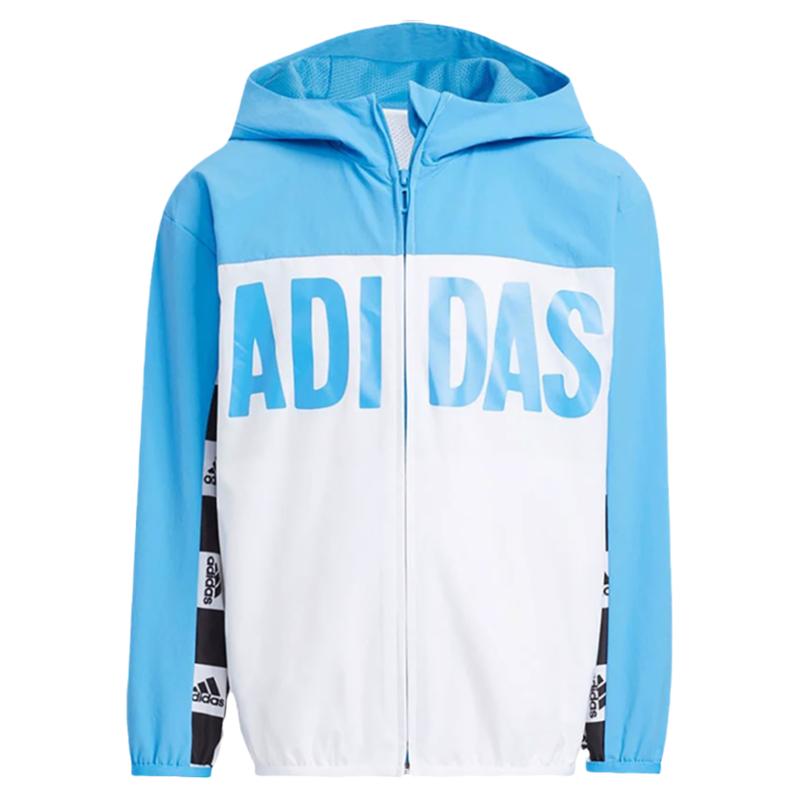 Adidas阿迪达斯春款小童运动休闲时尚百搭连帽外套HM5191