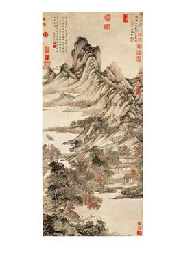 国画装饰画山水画临摹宣纸微喷
