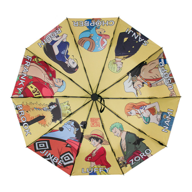 正版海贼王草帽全员晴雨两用伞
